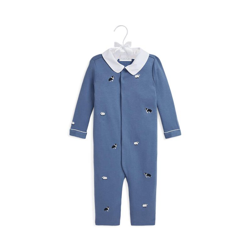 Polo Ralph Lauren Embroidered Organic Cotton Coverall NB-12M image number 0